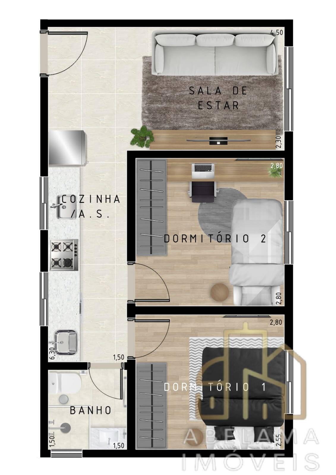 Cobertura à venda com 2 quartos, 90m² - Foto 1